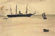 Edouard Manet Le Kearsargee a Boulogne (mk40) china oil painting reproduction